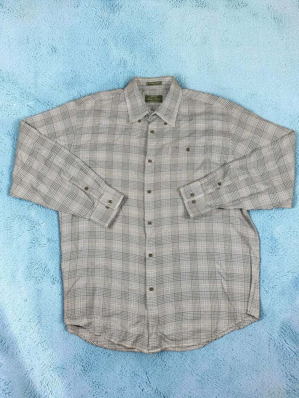 Orvis Charles F. Orvis Signature Collection Silk Wool Blend Plaid Shirt XXL